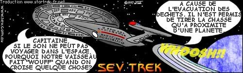 Sev Trek Comic Strip. Copyright 1997 by John Cook. Traduction et utilisation avec l'accord de l'auteur. Reproduction interdite sans son accord