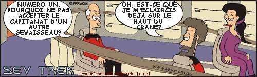 Sev Trek Comic Strip. Copyright 1997 by John Cook. Traduction et utilisation avec l'accord de l'auteur. Reproduction interdite sans son accord
