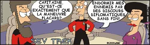 Sev Trek Comic Strip. Copyright 1997 by John Cook. Traduction et utilisation avec l'accord de l'auteur. Reproduction interdite sans son accord