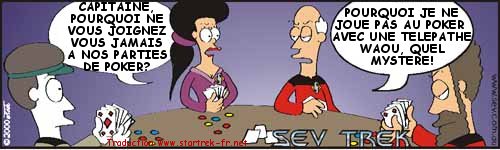 Sev Trek Comic Strip. Copyright 1997 by John Cook. Traduction et utilisation avec l'accord de l'auteur. Reproduction interdite sans son accord