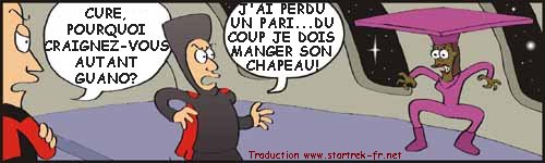 Sev Trek Comic Strip. Copyright 1997 by John Cook. Traduction et utilisation avec l'accord de l'auteur. Reproduction interdite sans son accord